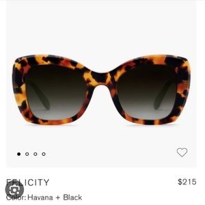 KREWE Felicity Tortoise Shell Sunglasses Retro